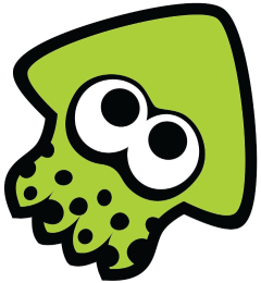 Splatoon squid icon, green