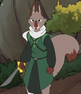 Image shows anthropromorphic squirrel wielding a short sword in War of the Western Deep.